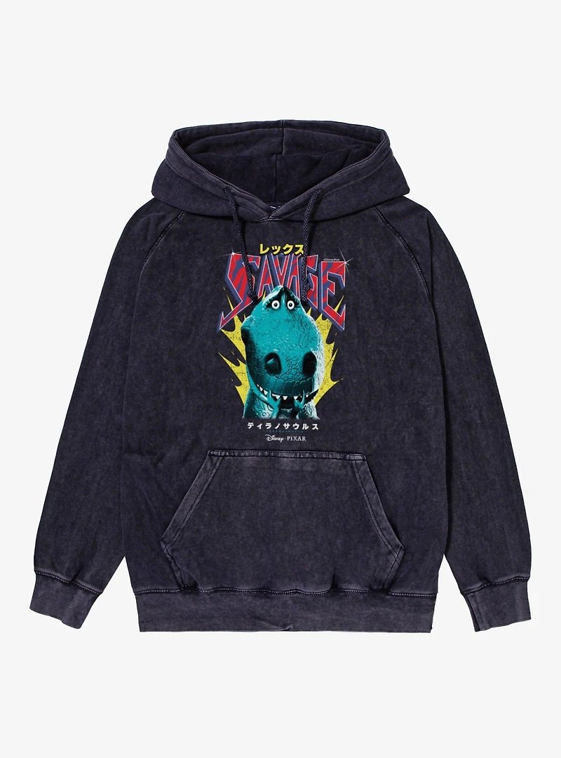 Disney Pixar Toy Story Savage Rex Kanji Mineral Wash Hoodie