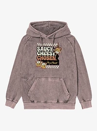 Disney Pixar Toy Story Saucy Cheesy Chosen Pizza Planet Mineral Wash Hoodie