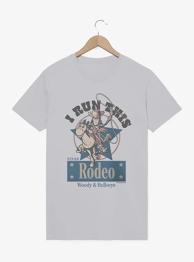 Disney Pixar Toy Story I Run This Rodeo Woody Bullseye T-Shirt