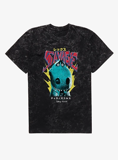 Disney Pixar Toy Story Savage Rex Kanji Mineral Wash T-Shirt