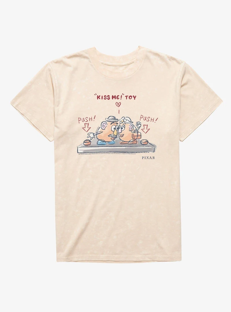 Disney Pixar Toy Story Kiss Me Mr Mrs Potato Mineral Wash T-Shirt