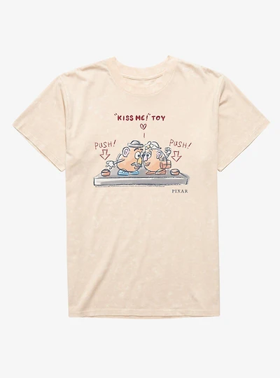 Disney Pixar Toy Story Kiss Me Mr Mrs Potato Mineral Wash T-Shirt