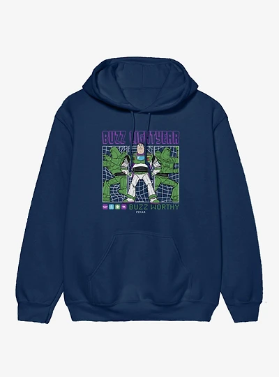 Disney Pixar Toy Story 5 Buzz Worthy Lightyear Panels Hoodie