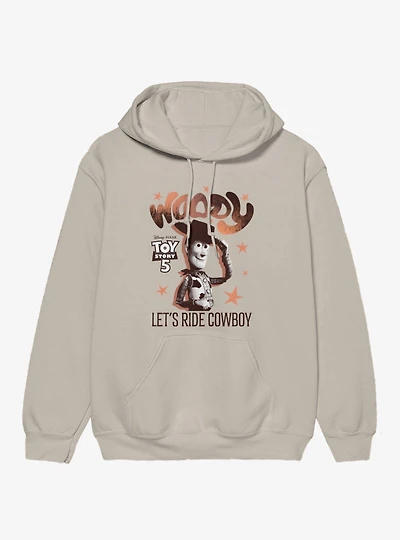 Disney Pixar Toy Story 5 Woody Lets Ride Cowboy Stars Hoodie