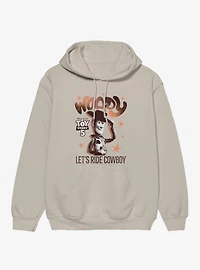 Disney Pixar Toy Story 5 Woody Lets Ride Cowboy Stars Hoodie