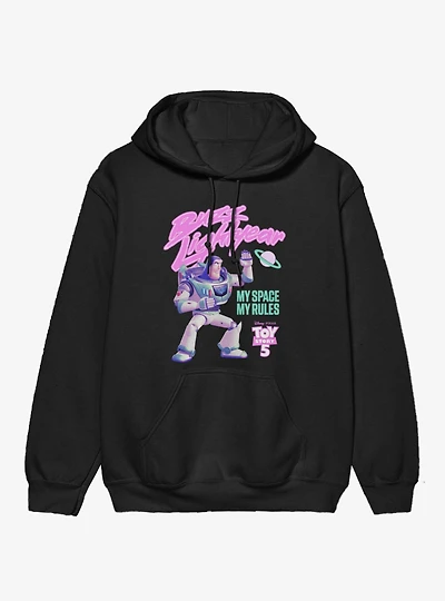 Disney Pixar Toy Story 5 Buzz Lightyear My Space Rules Hoodie