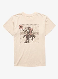 Disney Pixar Toy Story 5 Stay Wild Jessie And Bullseye Mineral Wash T-Shirt Box Lunch Exclusive