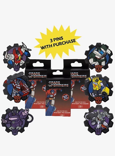 Transformers Mystery Enamel Pin Blind Box Series 3 Pack