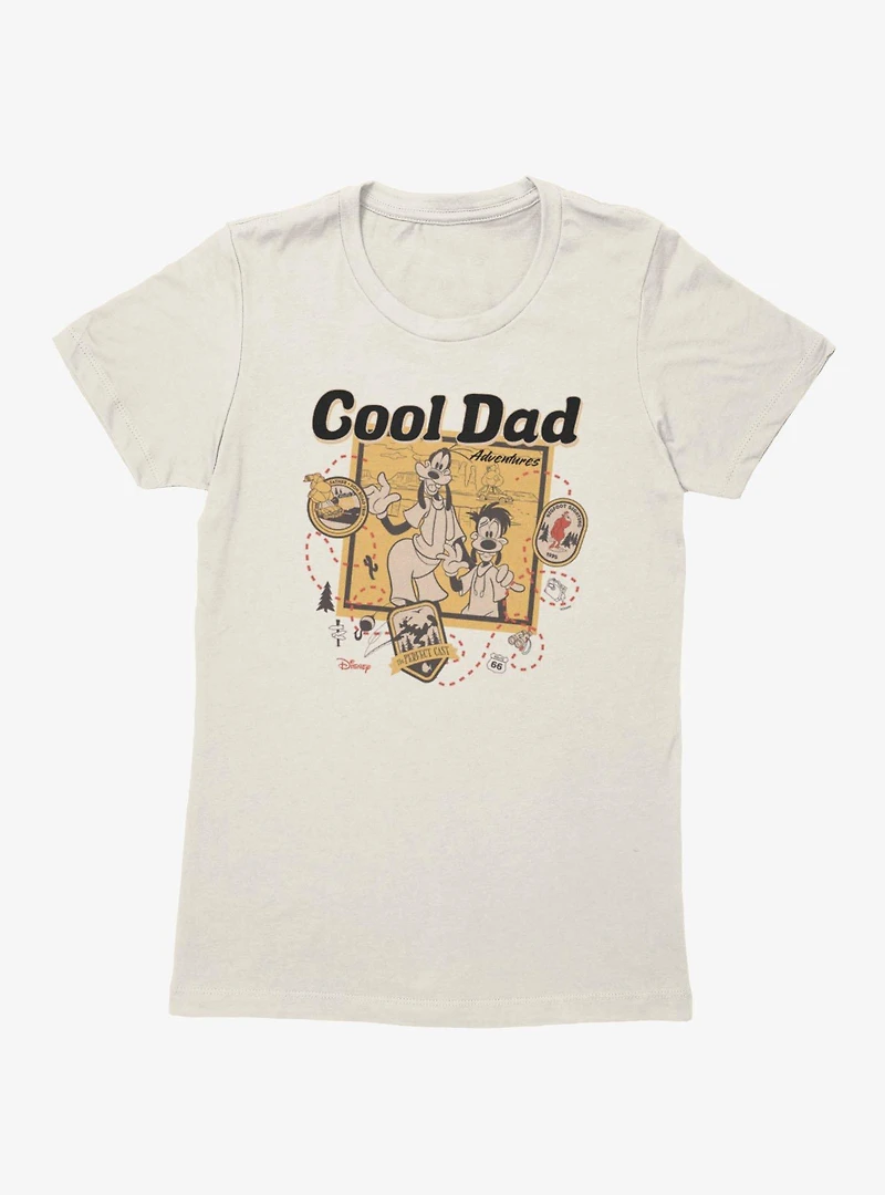 Disney Goofy Movie Cool Dad Map Womens T-Shirt