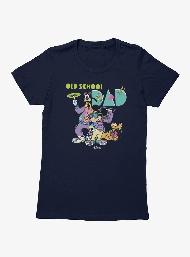 Disney Mickey And Friends Old School 90s Dad Womens T-Shirt