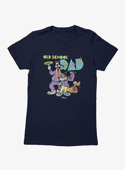 Disney Mickey And Friends Old School 90s Dad Womens T-Shirt