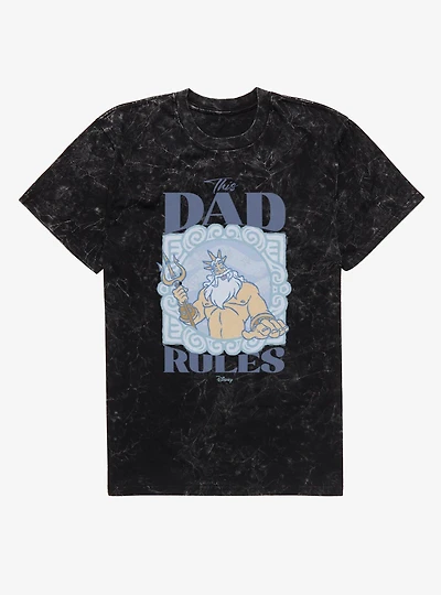 Disney The Little Mermaid This Dad Rules Mineral Wash T-Shirt