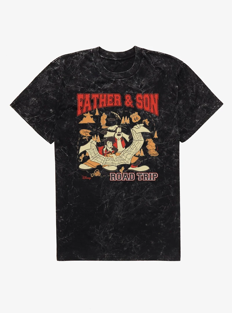 Disney Goofy Movie Father & Son Road Trip Mineral Wash T-Shirt