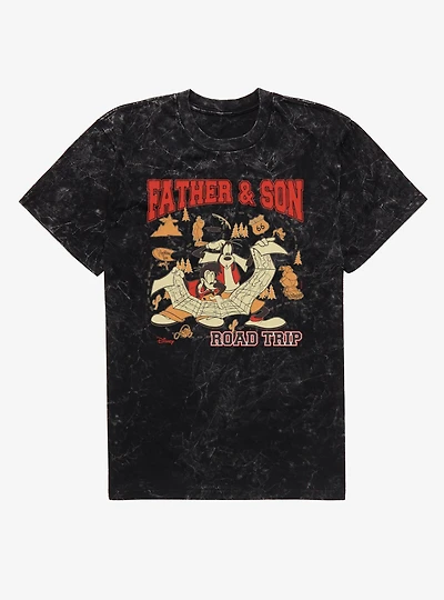 Disney Goofy Movie Father & Son Road Trip Mineral Wash T-Shirt