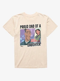 Disney Mulan Proud Dad Of A Brave And Adventurous Daughter Mineral Wash T-Shirt