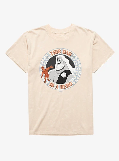 Disney Hercules This Dad Is A Hero Mineral Wash T-Shirt
