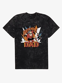 Disney Pixar The Incredibles Incredible Dad Mineral Wash T-Shirt