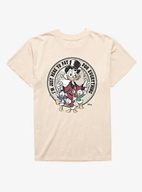 Disney Ducktales I'm Just Here To Pay For Everything Dad Mineral Wash T-Shirt