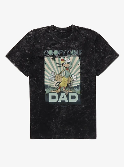 Disney Goofy Golf Dad Mineral Wash T-Shirt