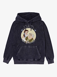 Disney Beauty And The Beast Dad Of A Princess Vintage Mineral Washed Hoodie
