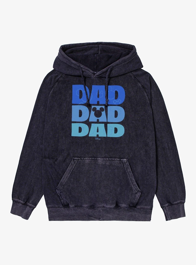 Disney Mickey Mouse Dad Stack Icons Vintage Mineral Washed Hoodie