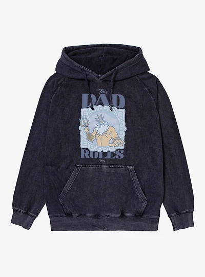 Disney The Little Mermaid This Dad Rules Vintage Mineral Washed Hoodie