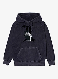 Death Note L Portrait Mineral Wash Hoodie