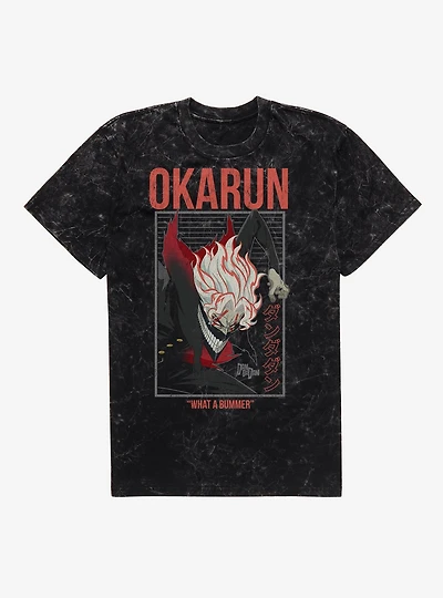Dandadan Okarun What A Bummer Mineral Wash T-Shirt