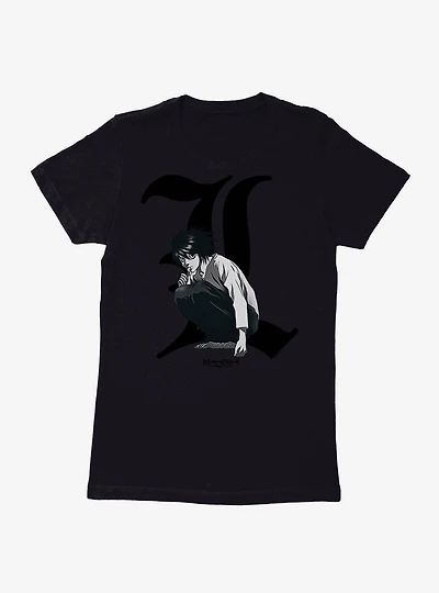 Death Note L Portrait Womens T-Shirt