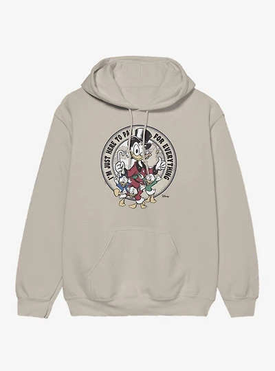 Disney Ducktales I'm Just Here To Pay For Everything Dad Hoodie