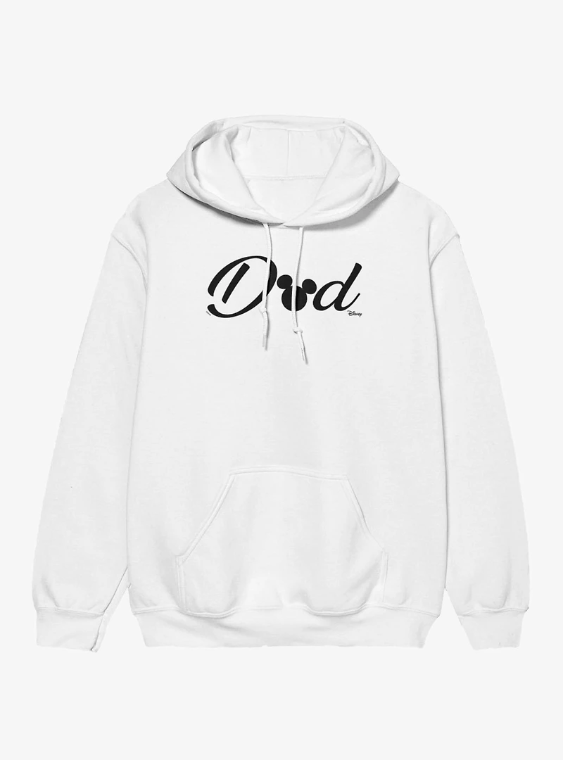 Disney Mickey Mouse Head Dad Text Hoodie