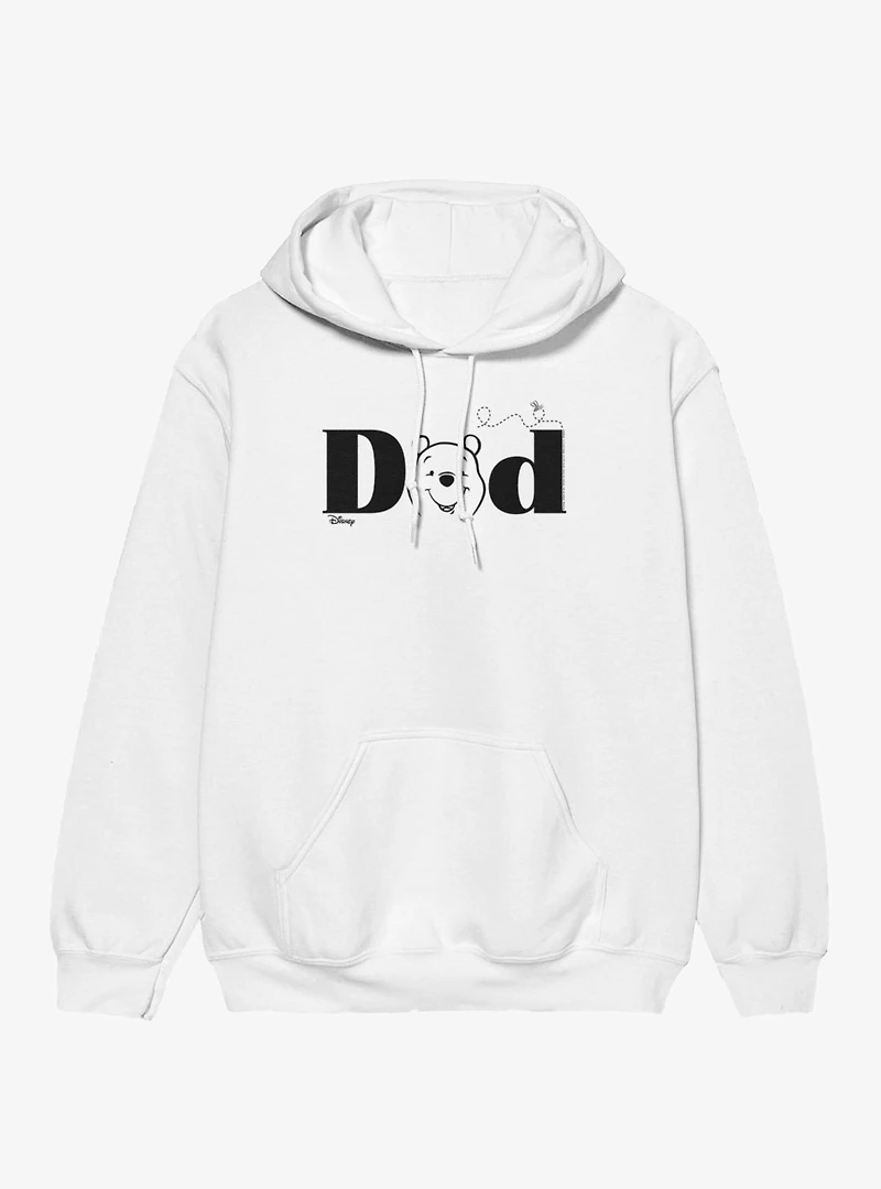 Disney Winnie The Pooh Dad Face Text Hoodie