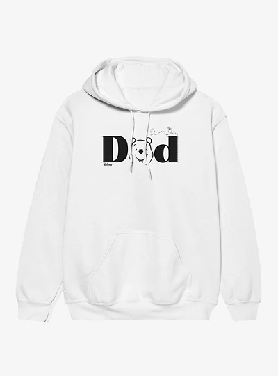 Disney Winnie The Pooh Dad Face Text Hoodie