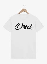 Disney Mickey Mouse Head Dad Text T-Shirt