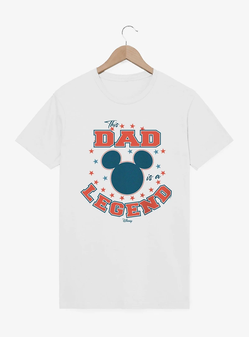 Disney Mickey Mouse The Dad Is A Legend Stars T-Shirt