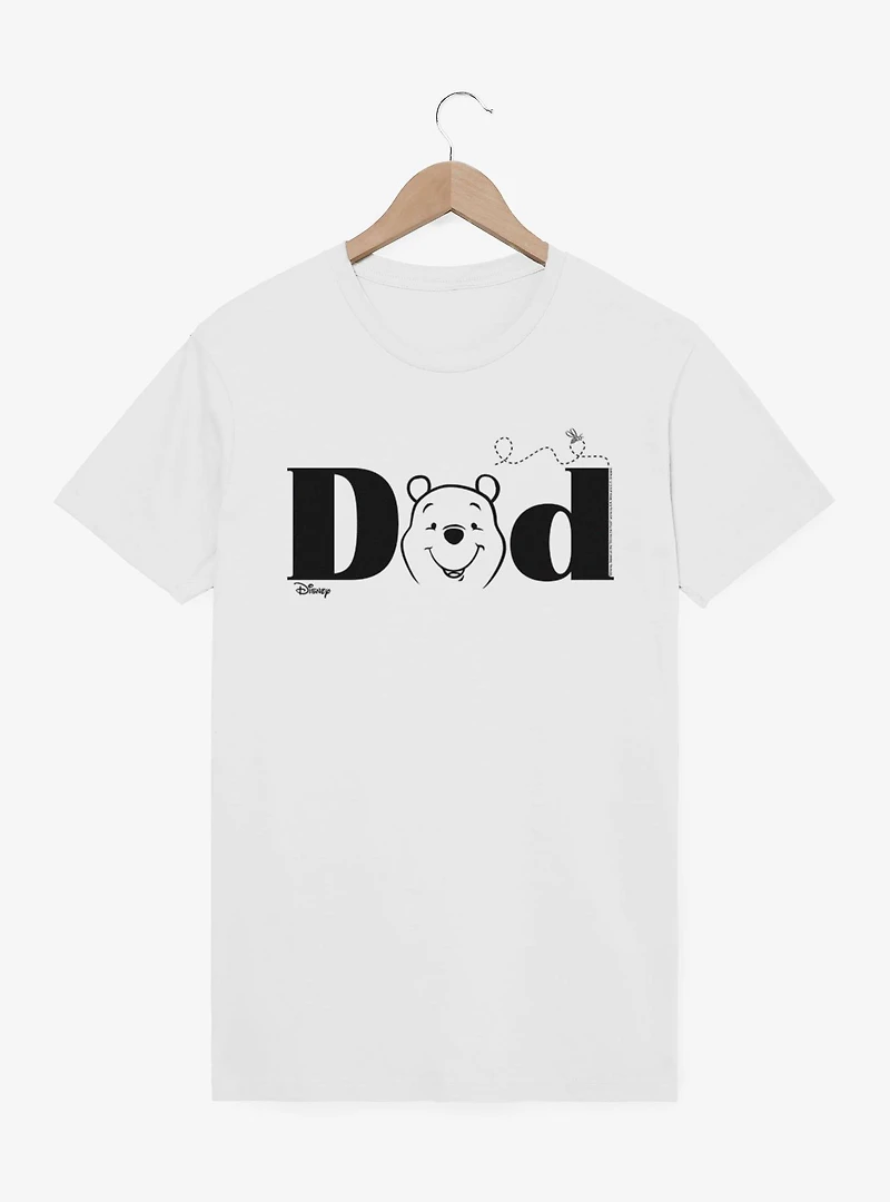 Disney Winnie The Pooh Dad Face Text T-Shirt