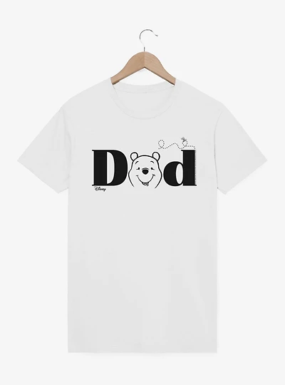 Disney Winnie The Pooh Dad Face Text T-Shirt