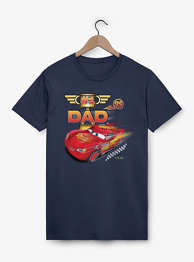 Disney Pixar Cars Number 1 Dad With McQueen T-Shirt