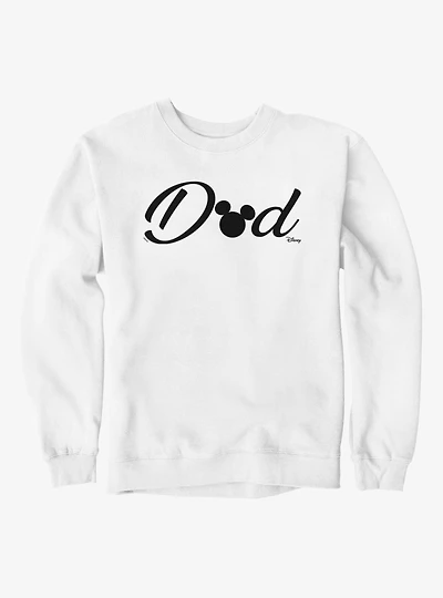 Disney Mickey Mouse Head Dad Text Sweatshirt