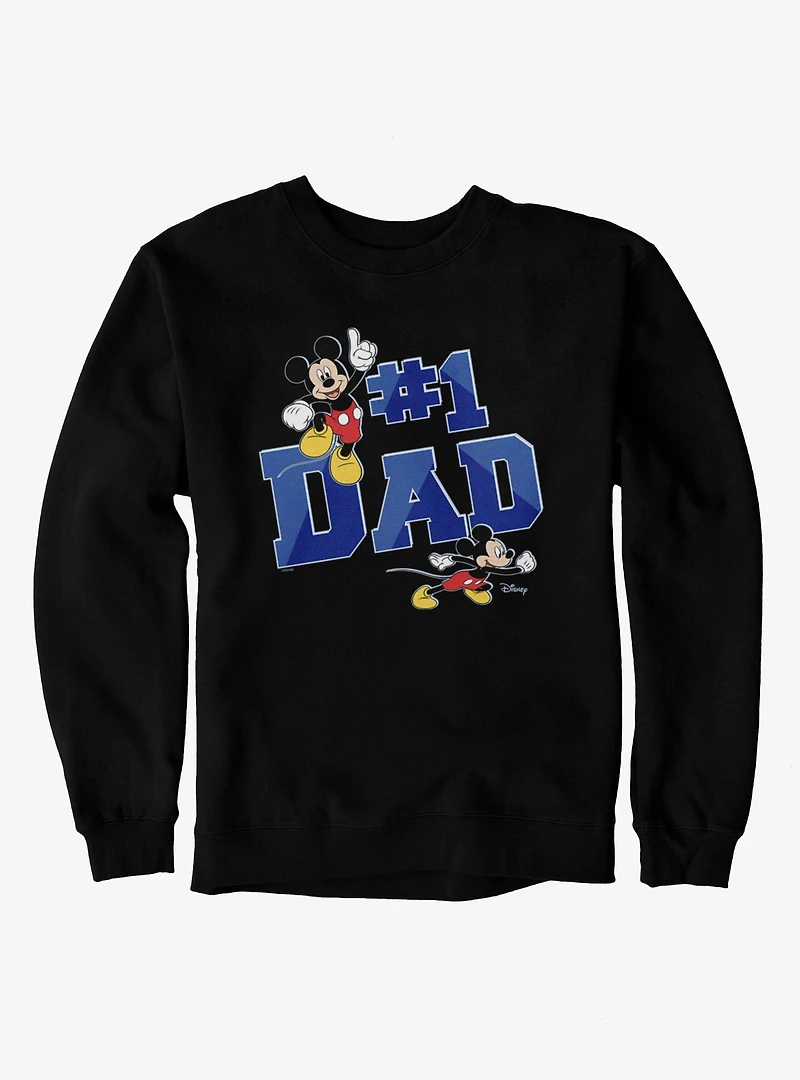 Disney Mickey Mouse Number 1 Dad Sweatshirt