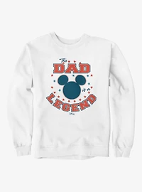 Disney Mickey Mouse The Dad Is A Legend Stars Sweatshirt