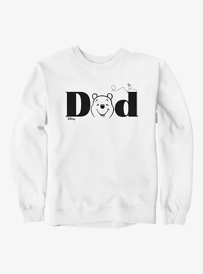 Disney Winnie The Pooh Dad Face Text Sweatshirt