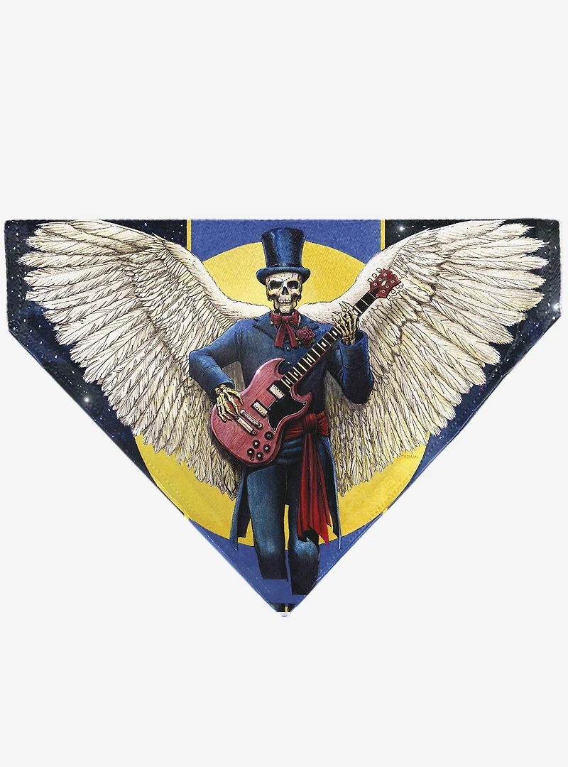 Grateful Dead Daves Picks Vol. 6 SF & St Louis Skeleton Slip On Collar Pet Bandana - Bandana Only