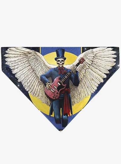 Grateful Dead Daves Picks Vol. 6 SF & St Louis Skeleton Slip On Collar Pet Bandana - Bandana Only