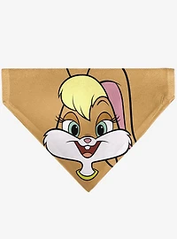 Looney Tunes Lola Bunny Face Close Up Slip On Collar Pet Bandana - Bandana Only