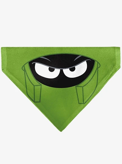 Looney Tunes Marvin The Martian Face Close Up Slip On Collar Pet Bandana - Bandana Only