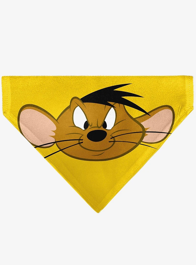 Looney Tunes Speedy Gonzales Face Close Up Slip On Collar Pet Bandana - Bandana Only