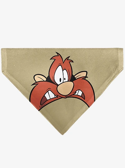 Looney Tunes Yosemite Sam Face Close Up Slip On Collar Pet Bandana - Bandana Only