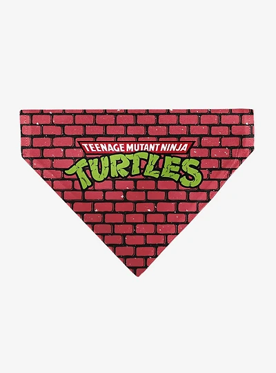 Teenage Mutant Ninja Turtles Brick Title Slip On Collar Pet Bandana - Bandana Only