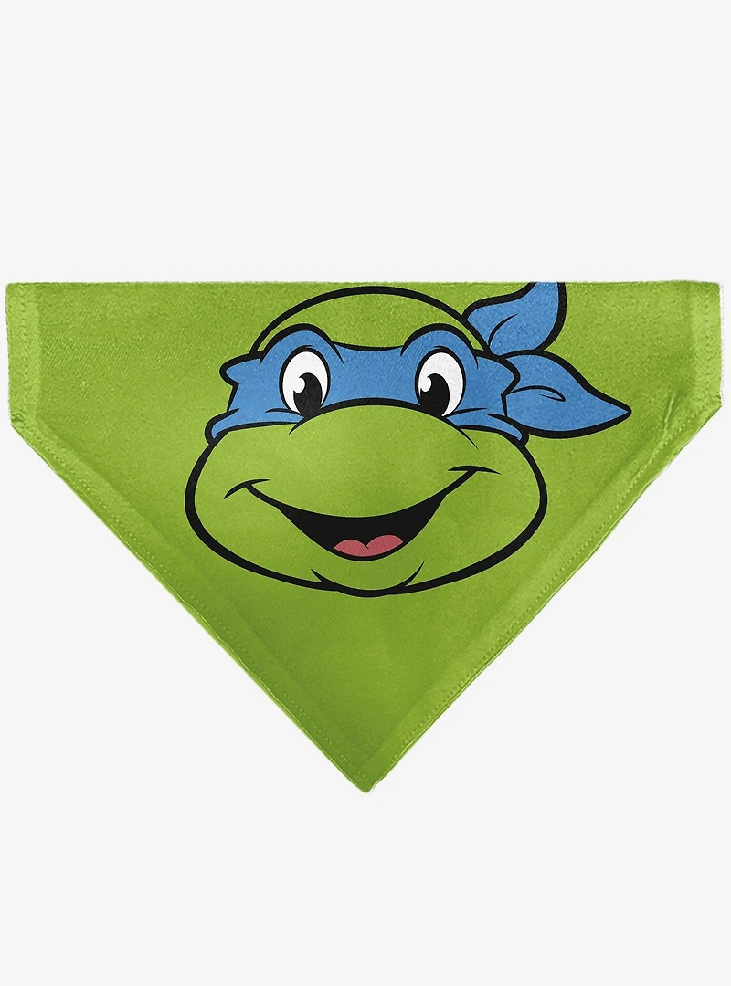 Teenage Mutant Ninja Turtles Leonardo Turtle Shell Slip On Collar Pet Bandana - Bandana Only